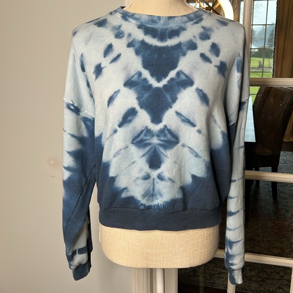 American Eagle blue/white tie dye sweatshirt S - Picture 2 of 9